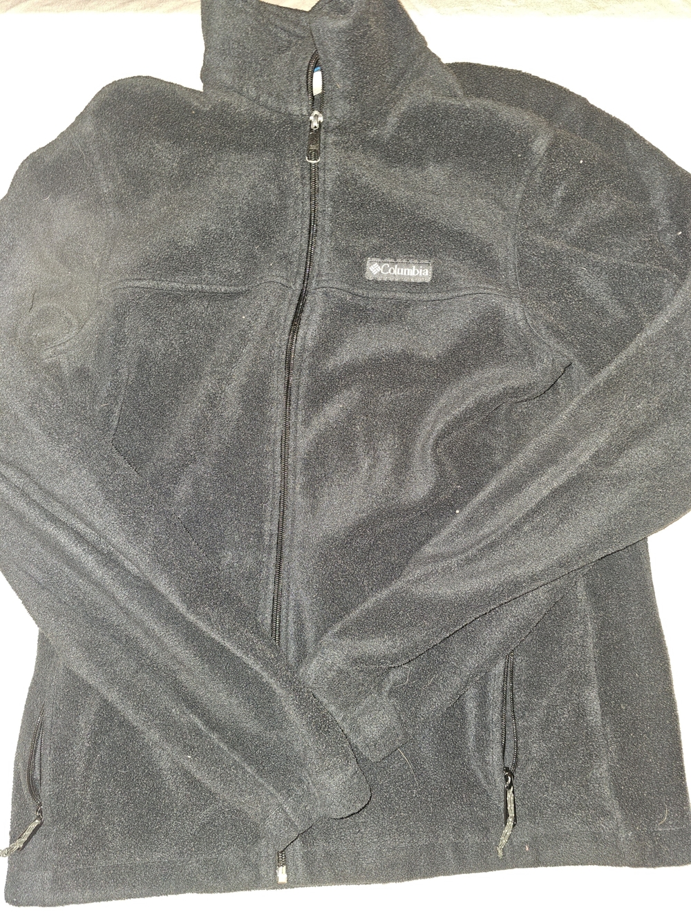 Columbia Black Full-Zip Lightweight Fleece Jacket